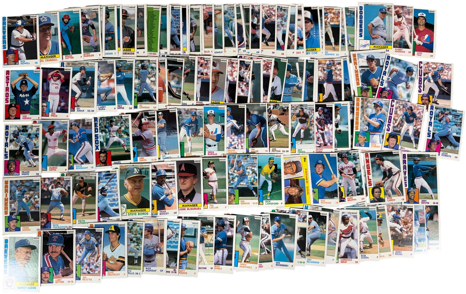A Collection of Approximately 95 1984 Topps Nestle Baseball Cards (1 of 9)