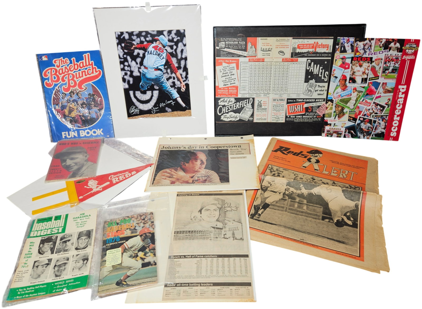 A Collection of Cincinnati Reds and Major League Baseball Memorabilia and Ephemera (1 of 13)