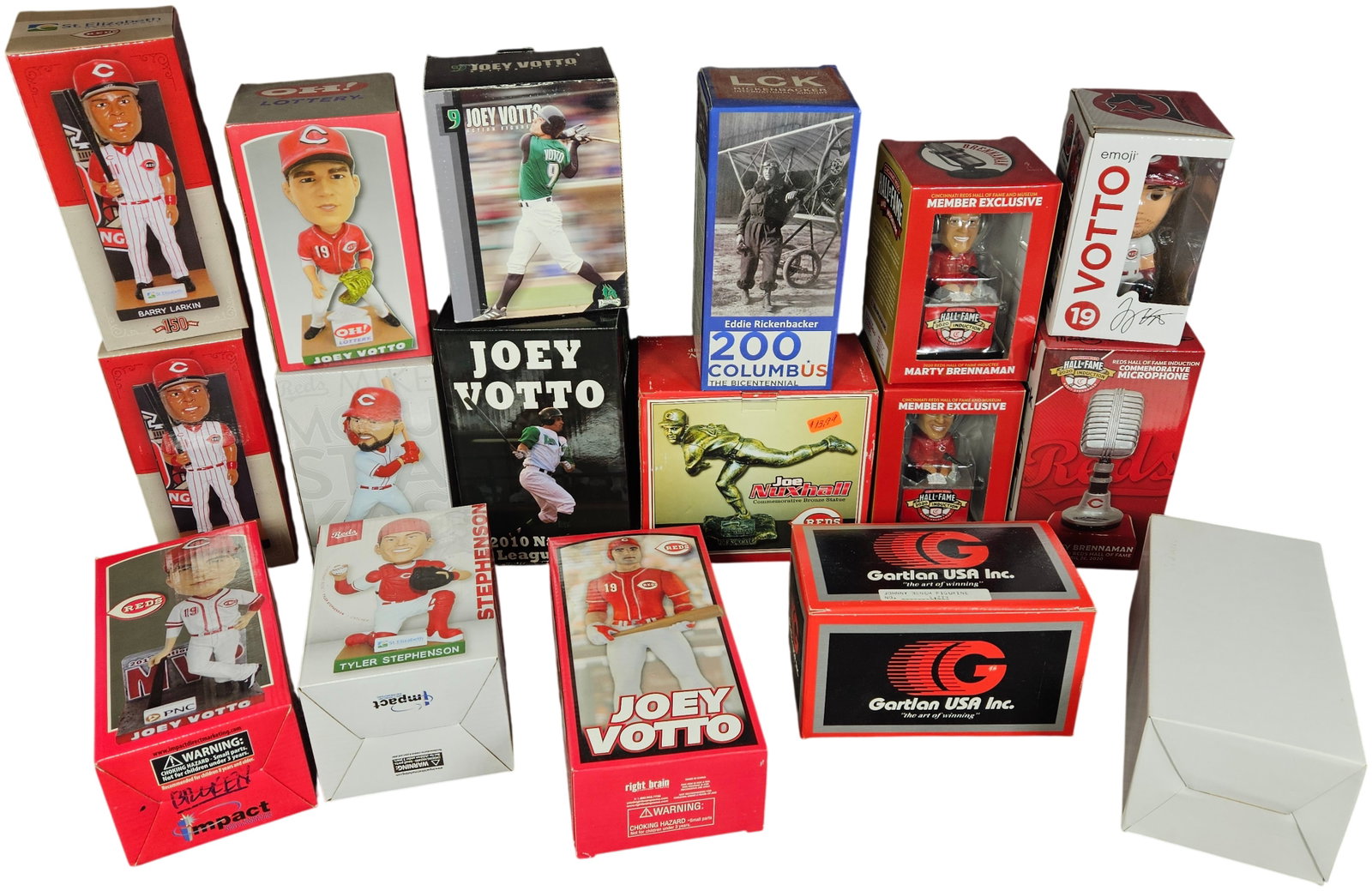 A Collection of Cincinnati Reds MLB Bobbleheads and Commemorative Sports Figurines (1 of 8)