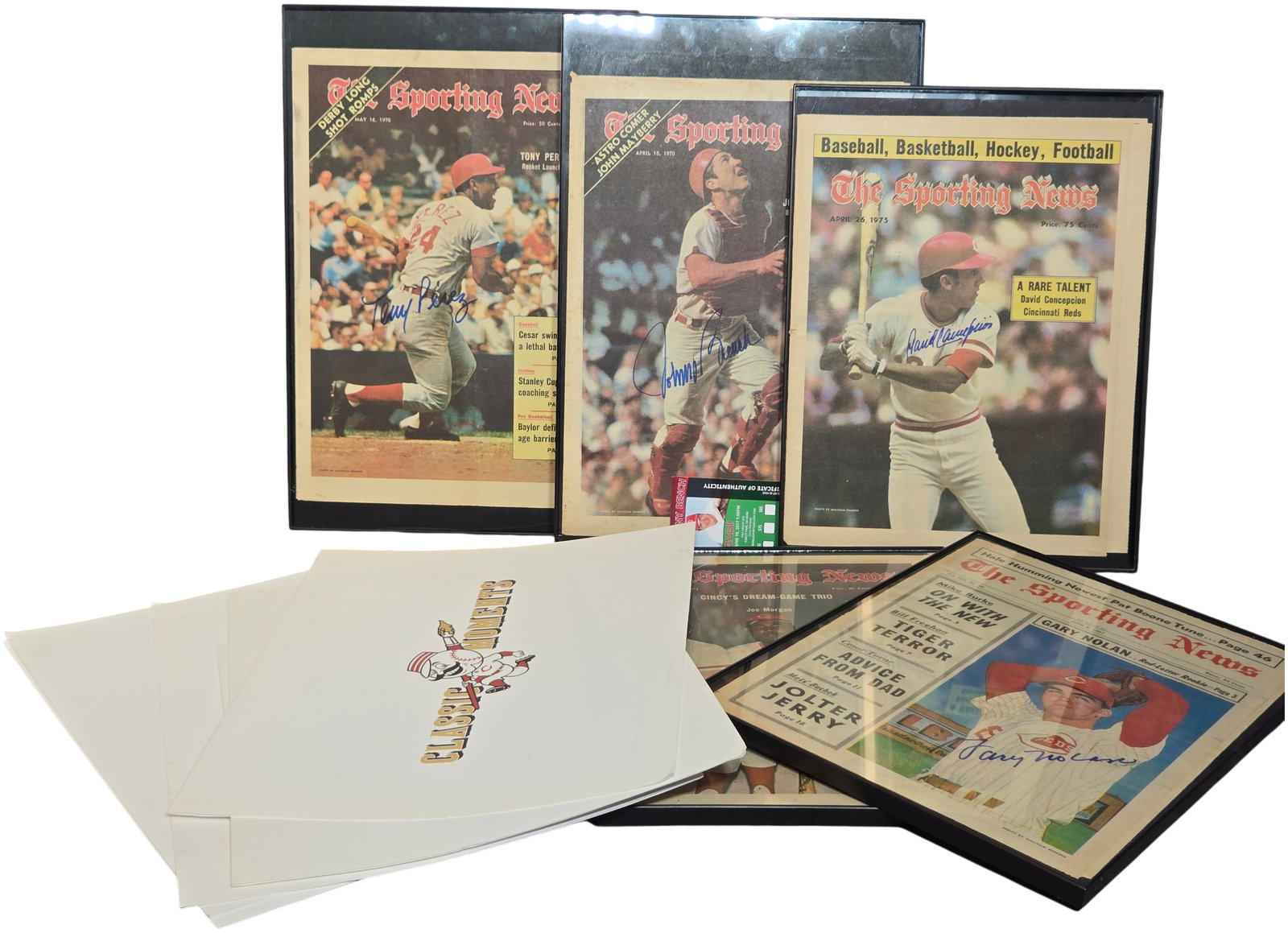 A Collection of Cincinnati Reds Memorabilia Featuring Signed The Sporting News Covers and Bill (1 of 20)