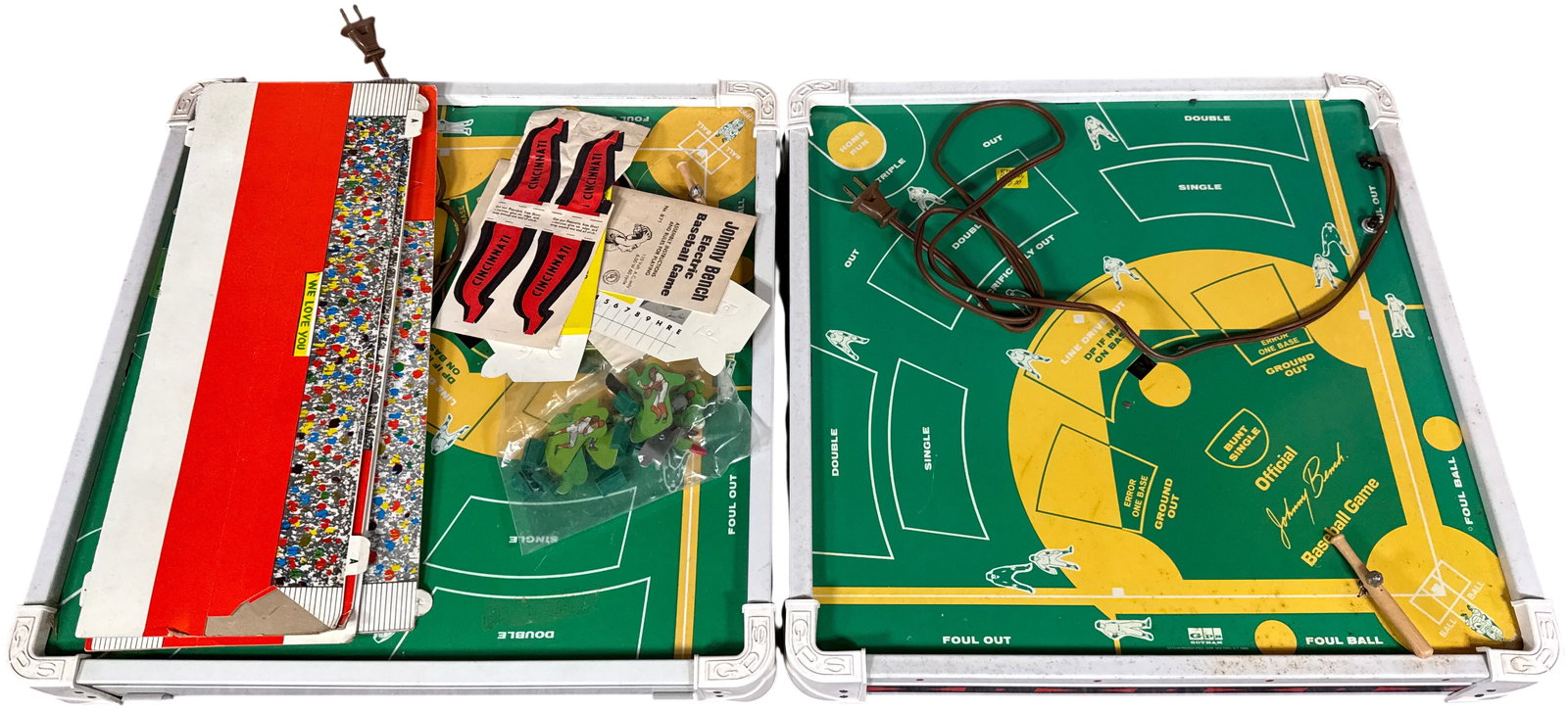 Vintage Gotham Pressed Steel Corp Johnny Bench Official Electric Baseball Game Model 871 (1 of 13)