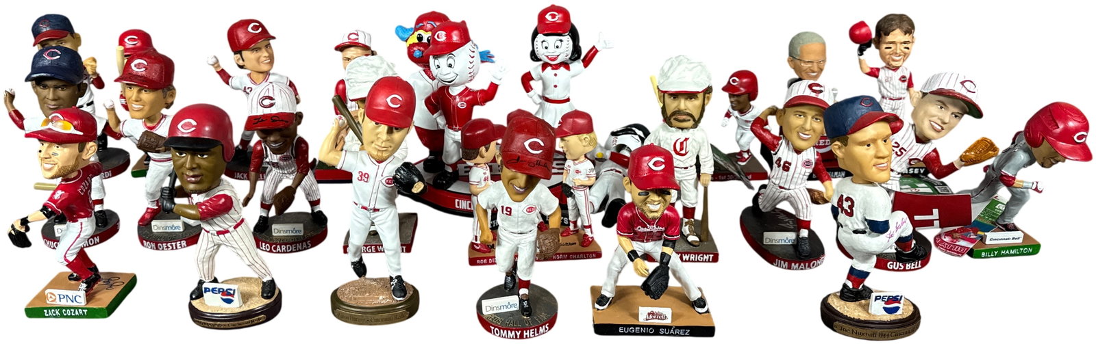 A Collection of Cincinnati Reds Bobbleheads Including Signed and Limited Edition Examples (1 of 20)