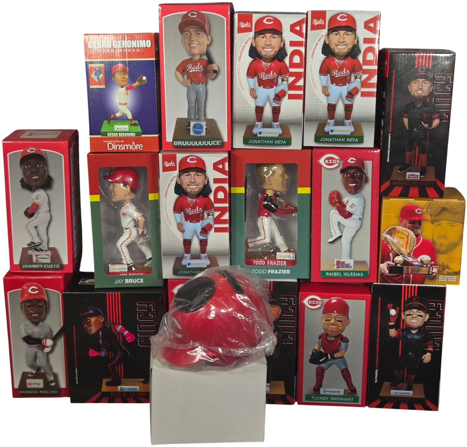A Collection of Cincinnati Reds MLB Bobbleheads and Souvenir Memorabilia (1 of 8)