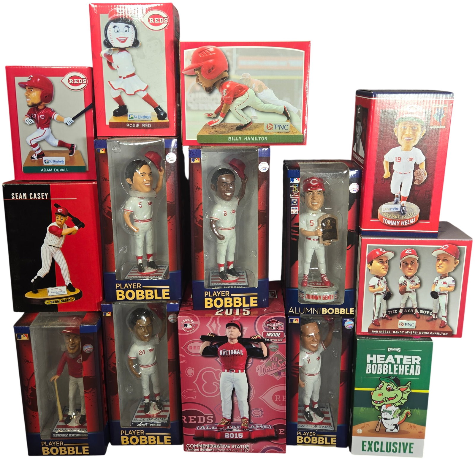 A Collection of Cincinnati Reds and Dayton Dragons Baseball Bobbleheads (1 of 7)