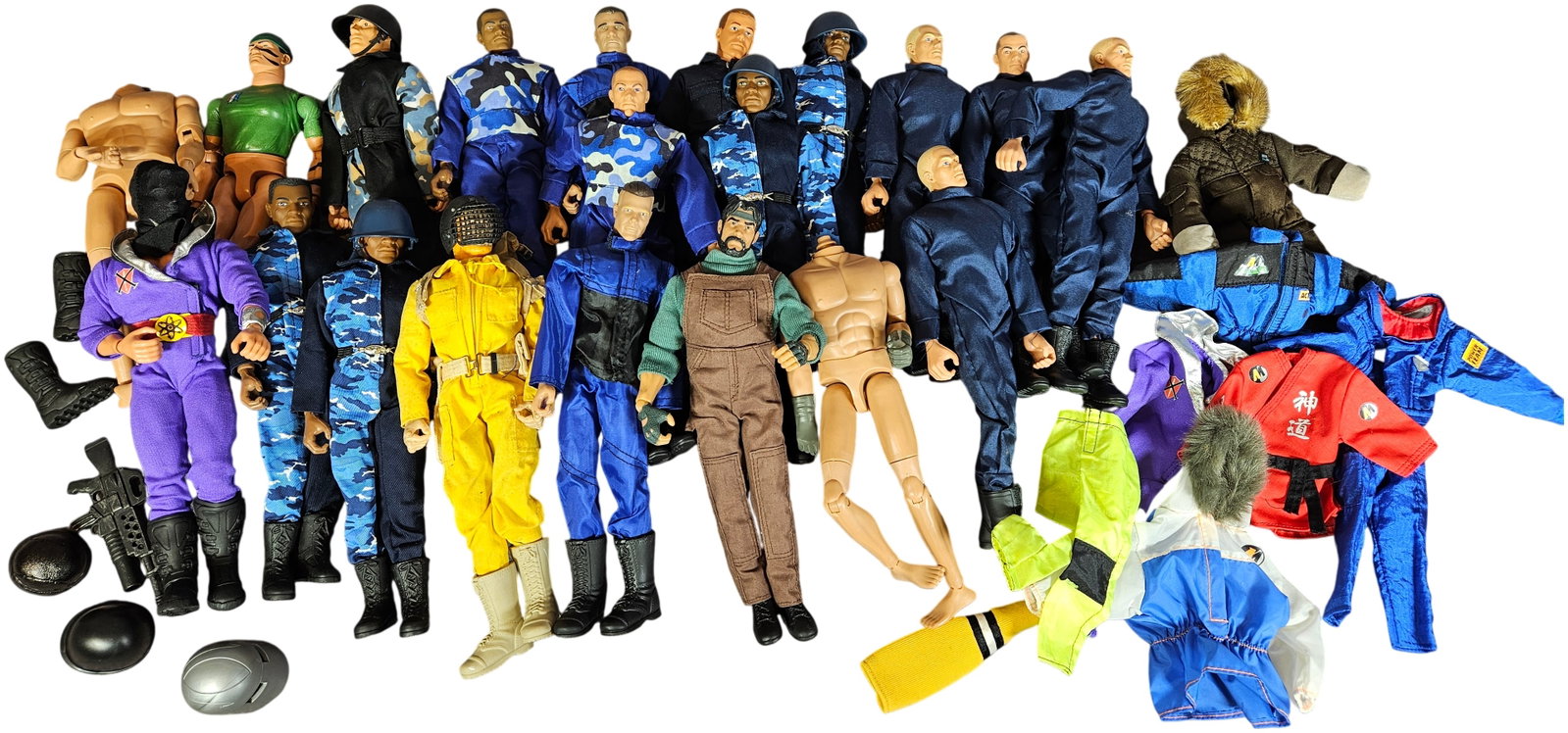 A Collection of 12-Inch Articulated Action Figures and Accessories Attributed to Hasbro G.I. Joe and (1 of 6)