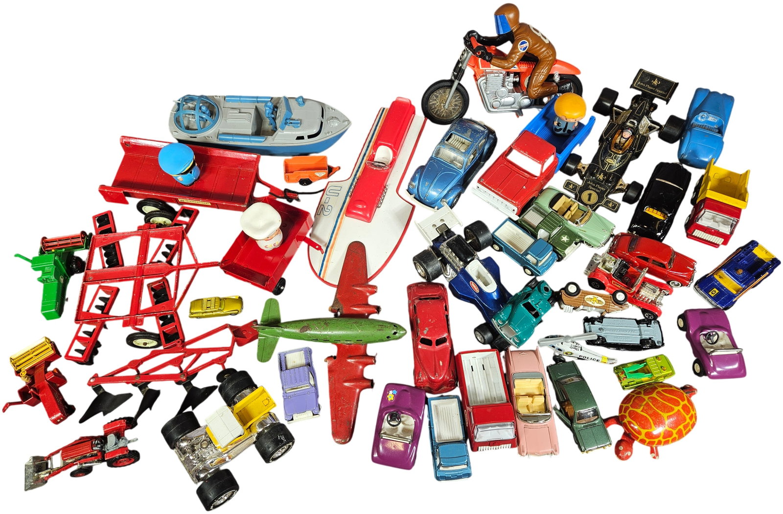 An Assortment of Vintage Die-Cast and Tin-Plate Toys Including Tonka, Corgi, and Ertl (1 of 9)
