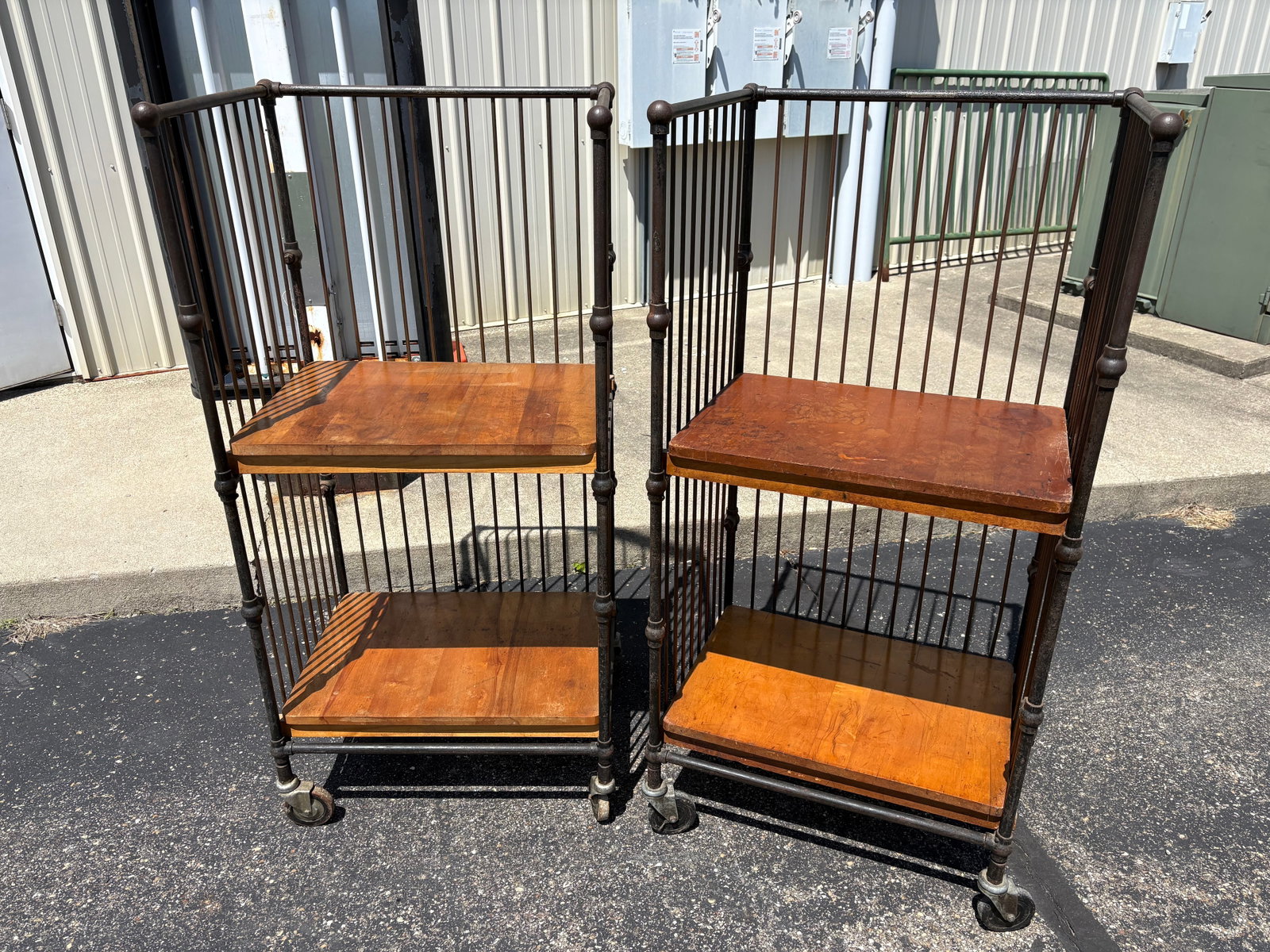 A Pair of C.F. Anderson and Co. Industrial Printers Bindery Carts (1 of 11)