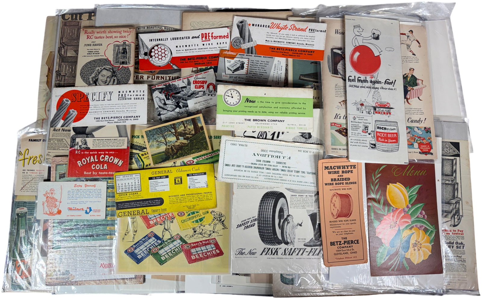 A Collection of Mid-Century American Advertising Ephemera and Magazine Tear-Sheets (1 of 14)