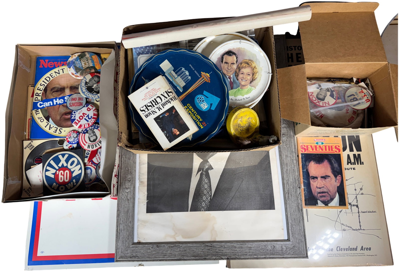 An Extensive Collection of Richard M. Nixon and Barack Obama Presidential Campaign Memorabilia and (1 of 17)