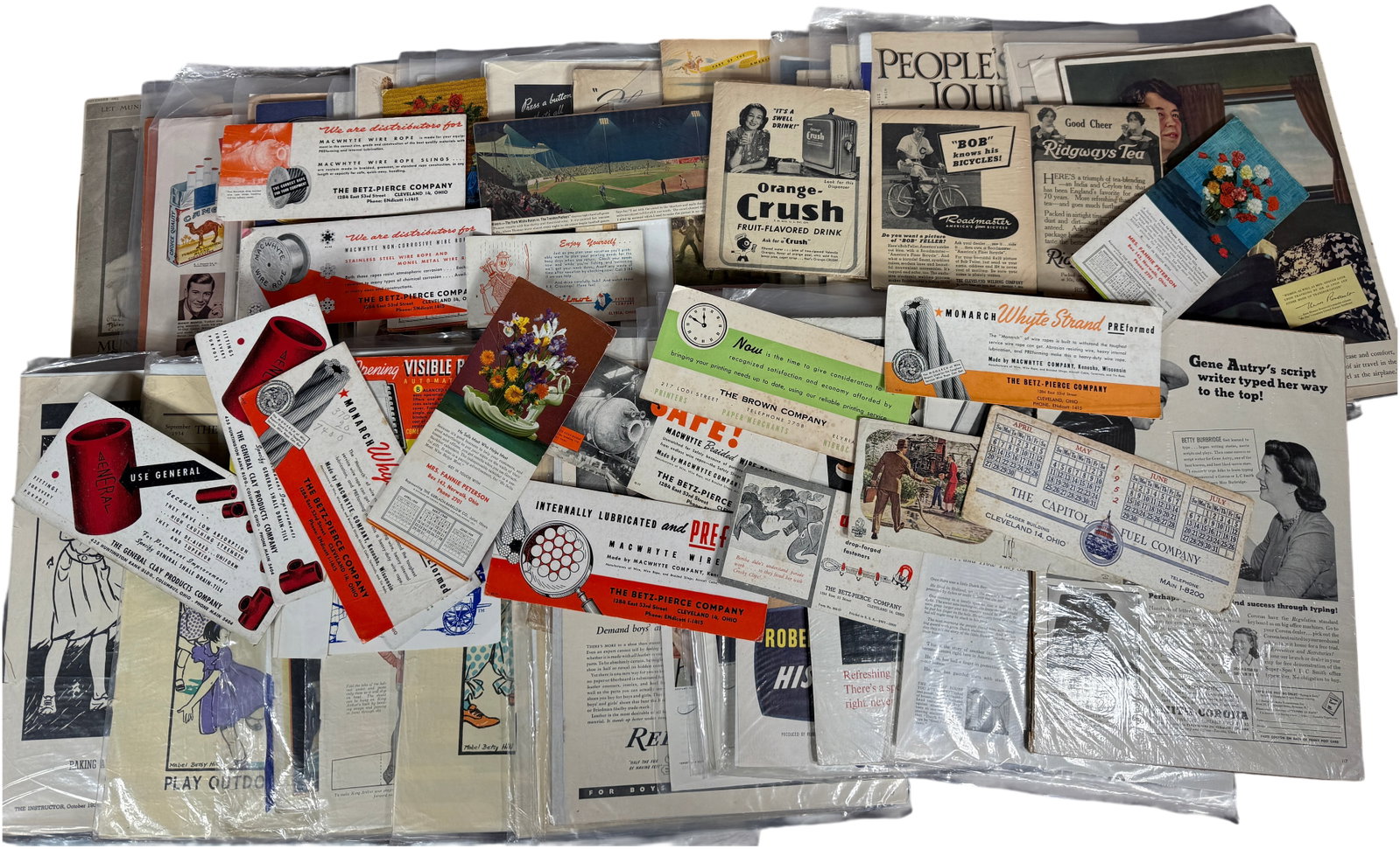 Large Collection of Vintage American Advertising and Periodical Ephemera, circa 1928-1960 (1 of 11)