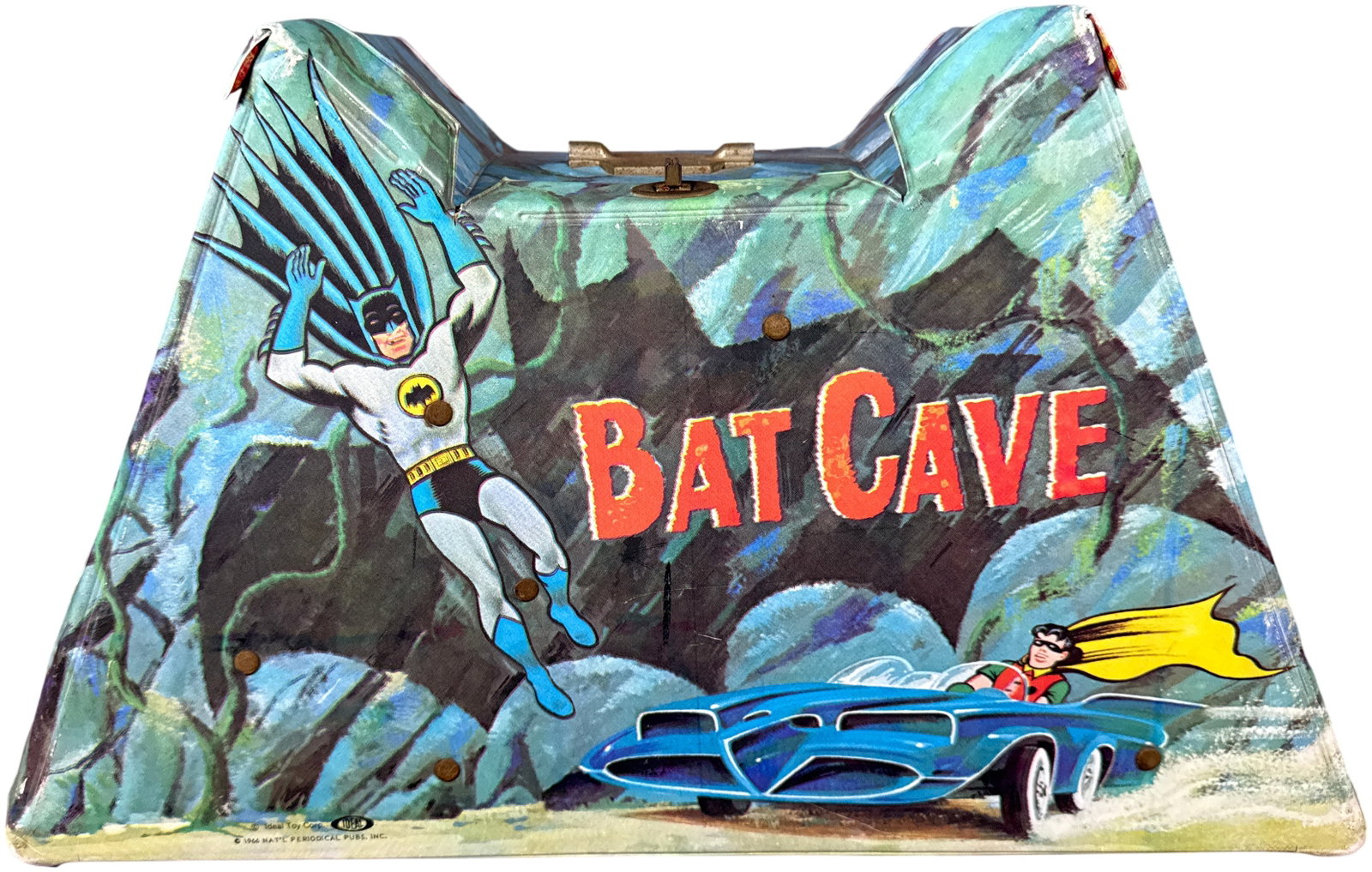 Ideal 1966 Batman Bat Cave Carrying Case Playset (1 of 16)