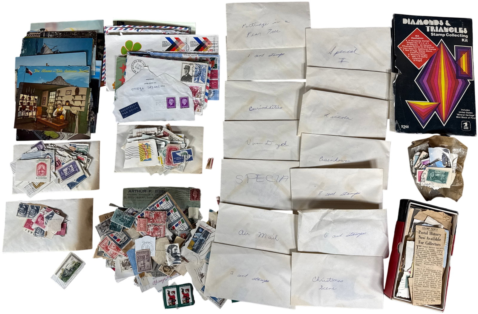 US and Int'l Philatelic Assortment, Stamps, Covers, and USPS Collecting Kit (1 of 17)