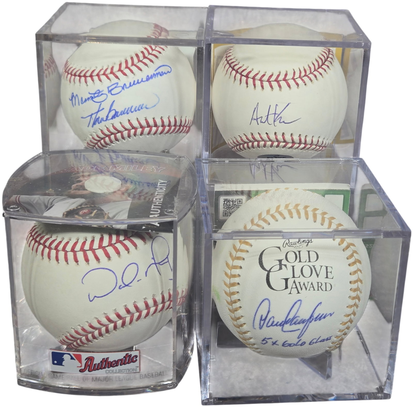 A Collection of Autographed Major League Baseball Memorabilia with Authentication Documents (1 of 9)