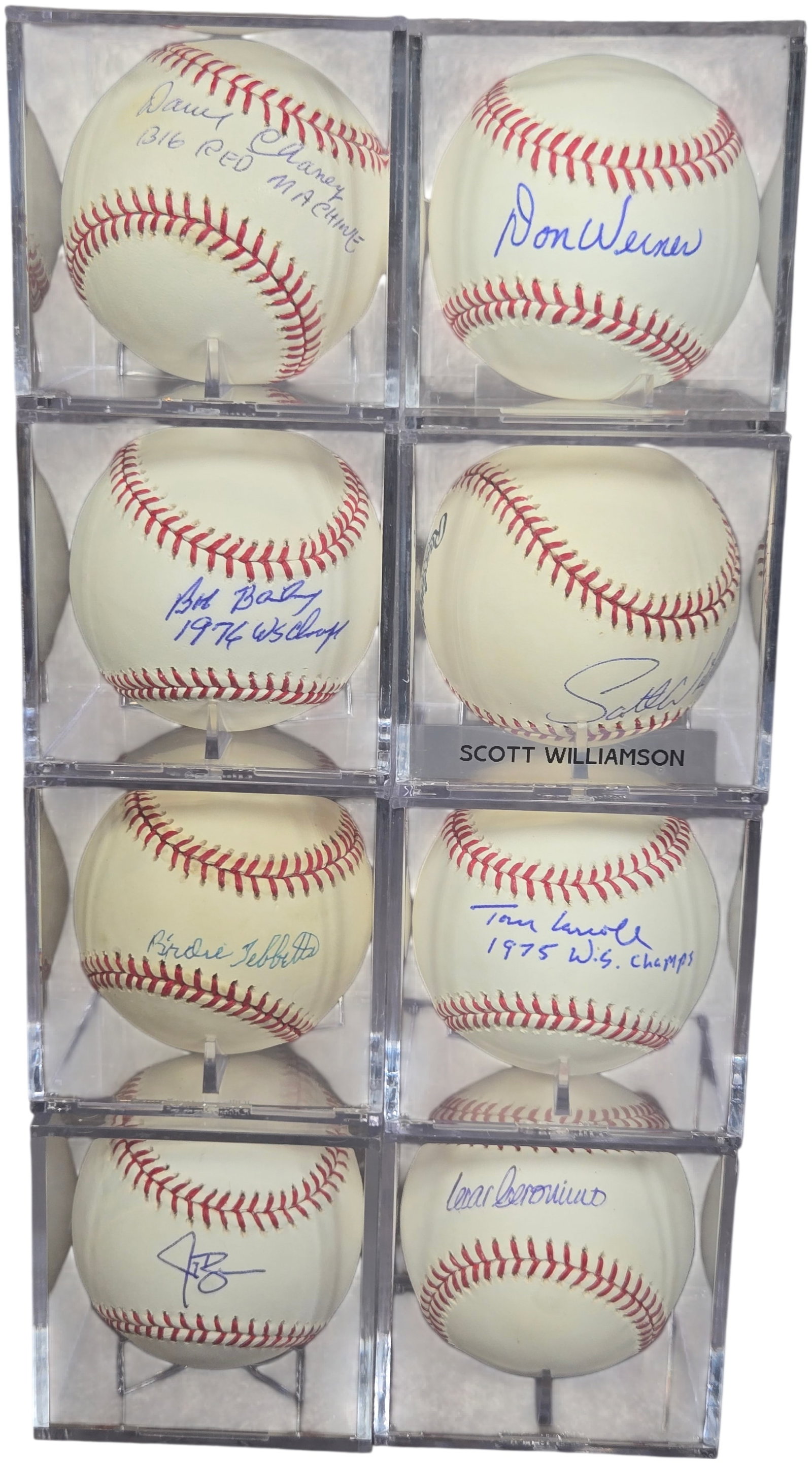 Collection of Autographed Cincinnati Reds and Major League Baseballs (1 of 10)