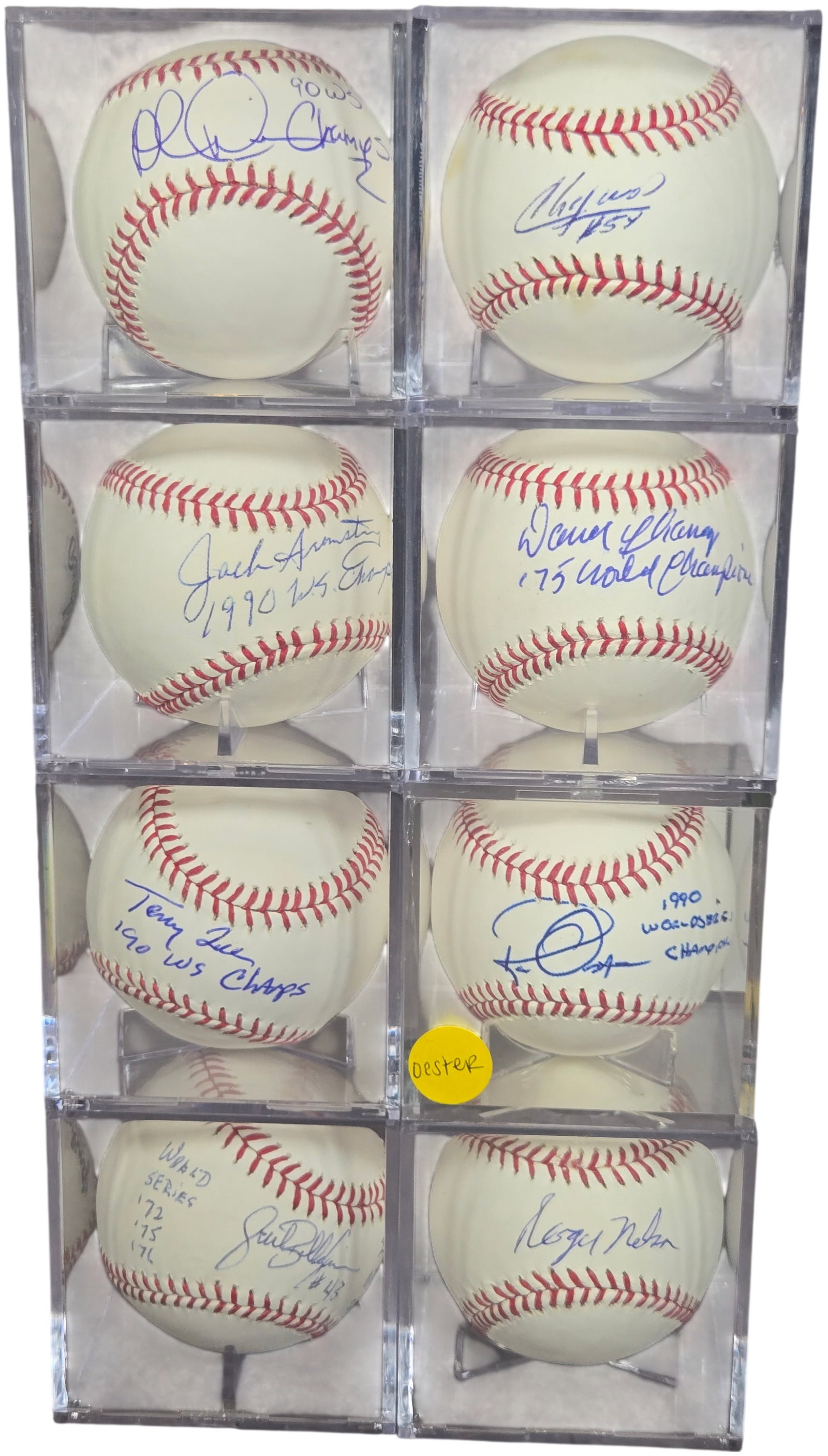 A Collection of Autographed Cincinnati Reds and Major League Baseball Stars Baseballs (1 of 14)