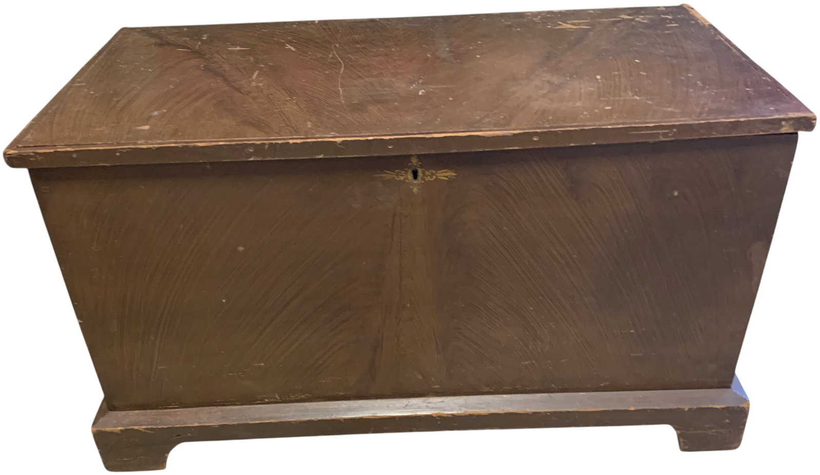 American Country Grain-Painted Blanket Chest, Mid-19th Century (1 of 9)