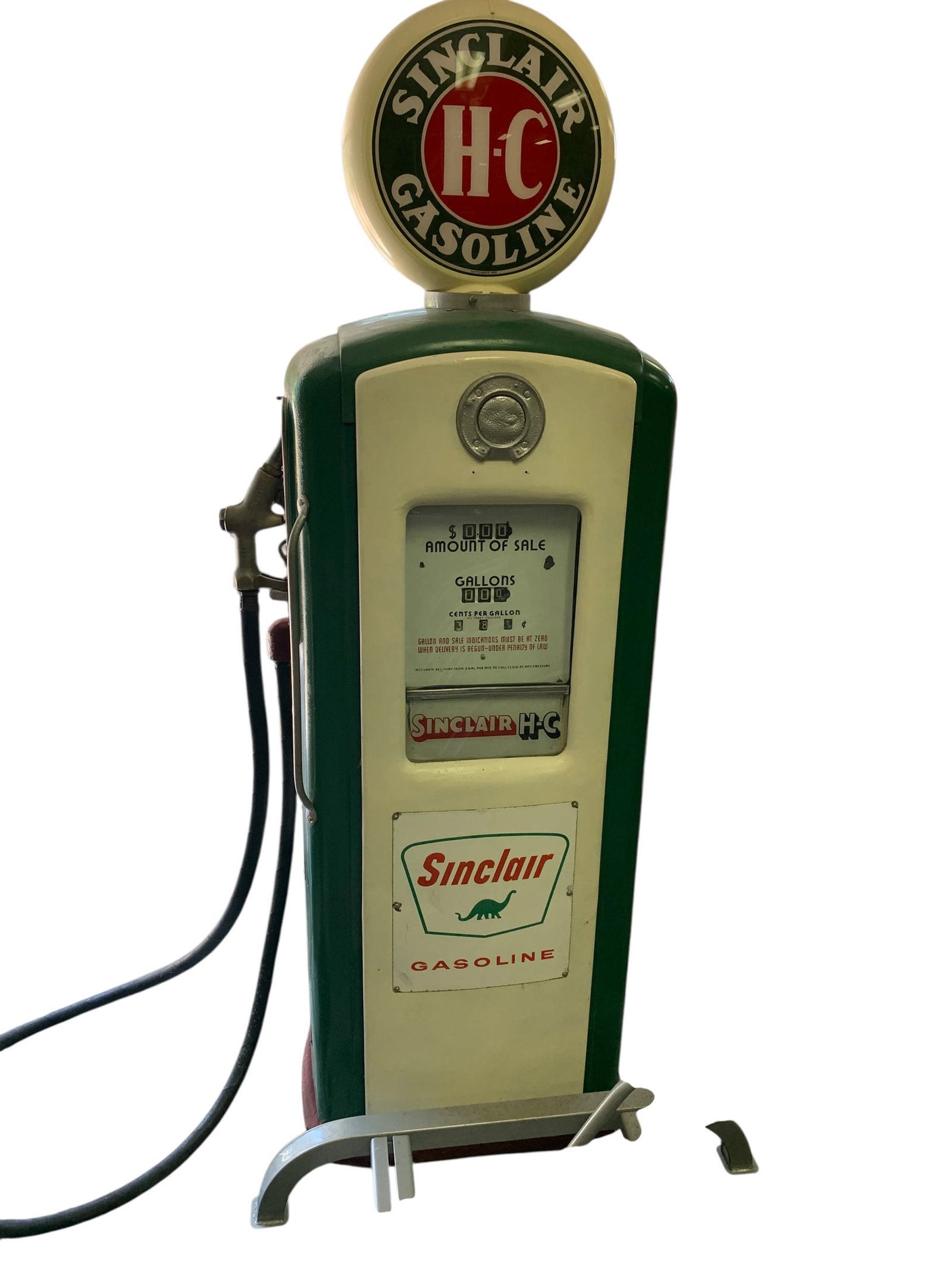 Restored Sinclair Gasoline Bennett Model 766 Computing Gas Pump - 16
