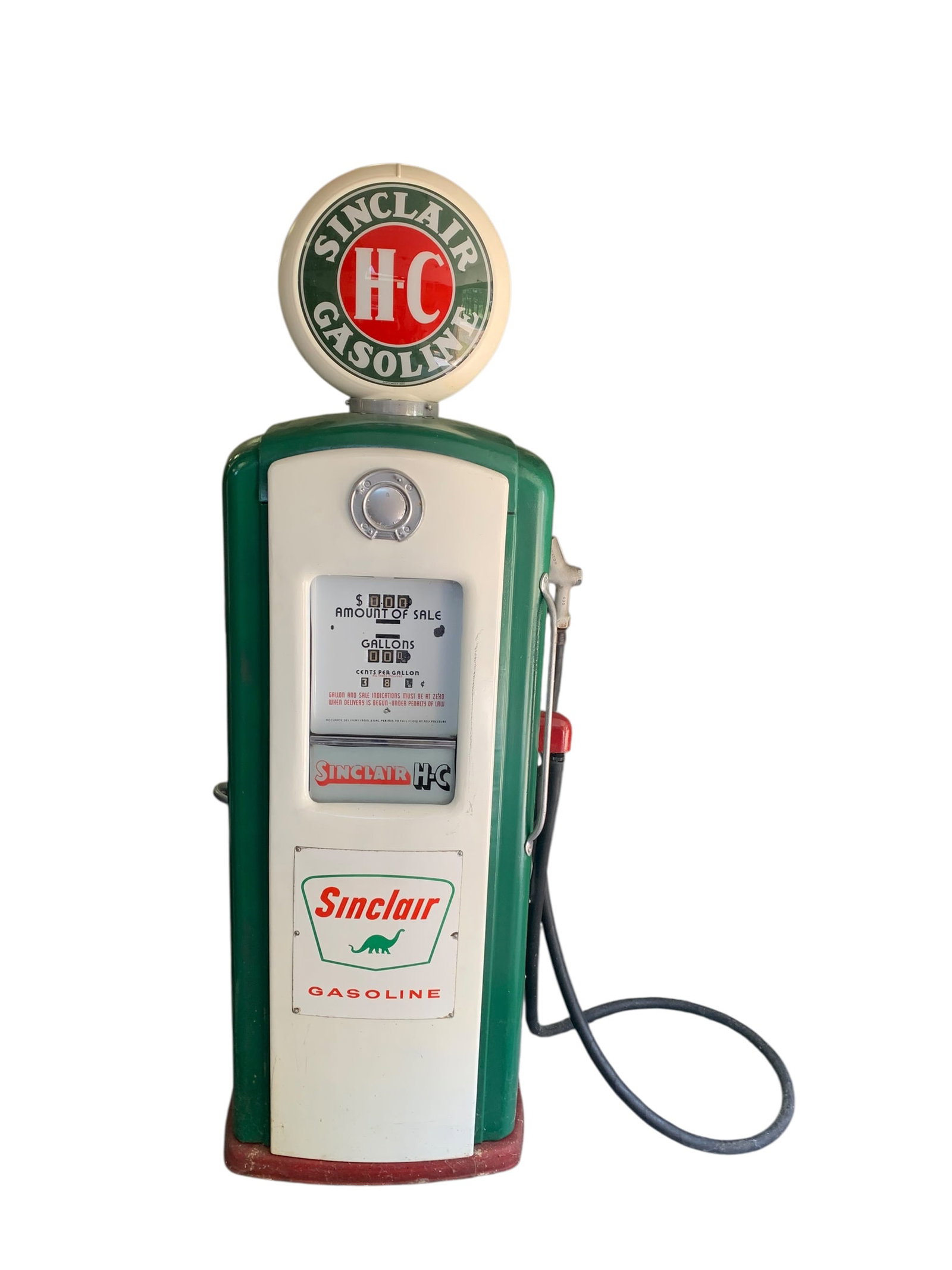 Restored Sinclair Gasoline Bennett Model 766 Computing Gas Pump (1 of 20)
