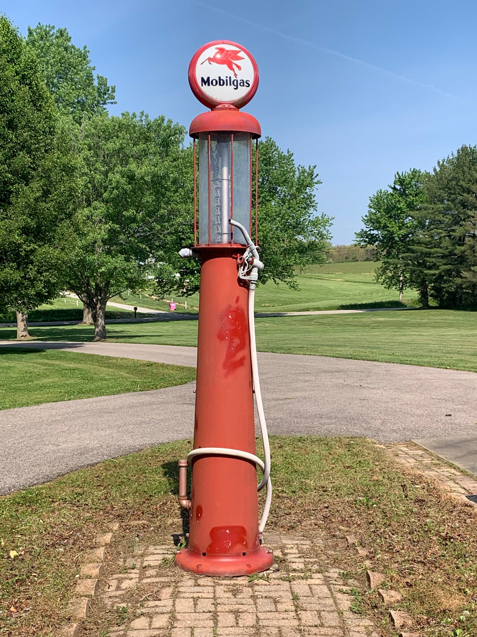 Restored Wayne Visible Gas Pump with Mobilgas Branding (1 of 20)