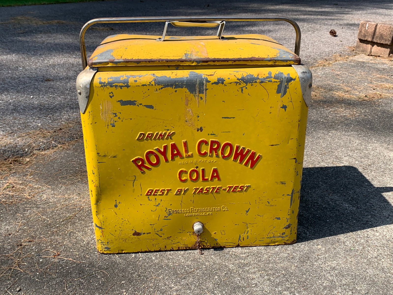 Vintage Royal Crown Cola Portable Metal Picnic Cooler by Progress Refrigerator Co. (1 of 11)