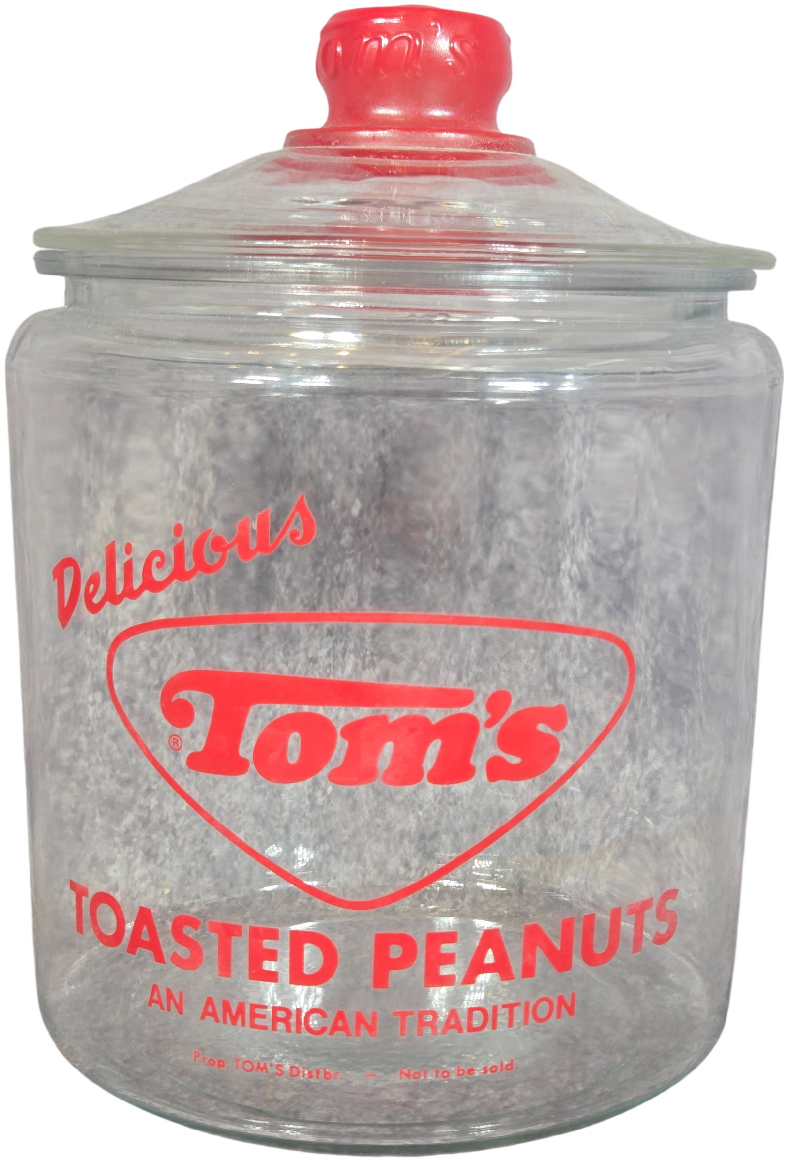 Vintage Tom's Toasted Peanuts Glass Countertop Display Jar (1 of 5)