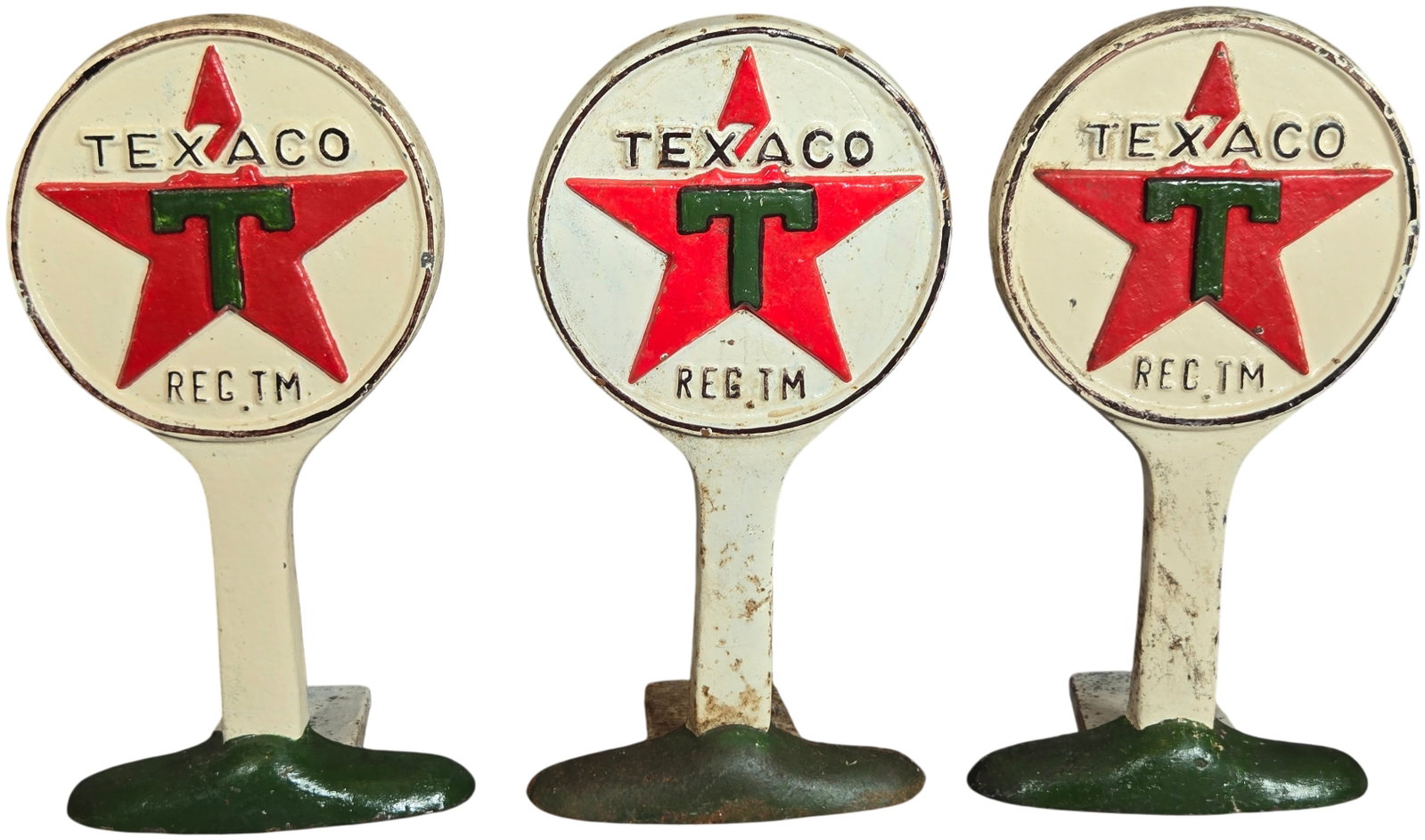 Reproduction Texaco Lollipop Countertop Signs or Bookends (1 of 6)