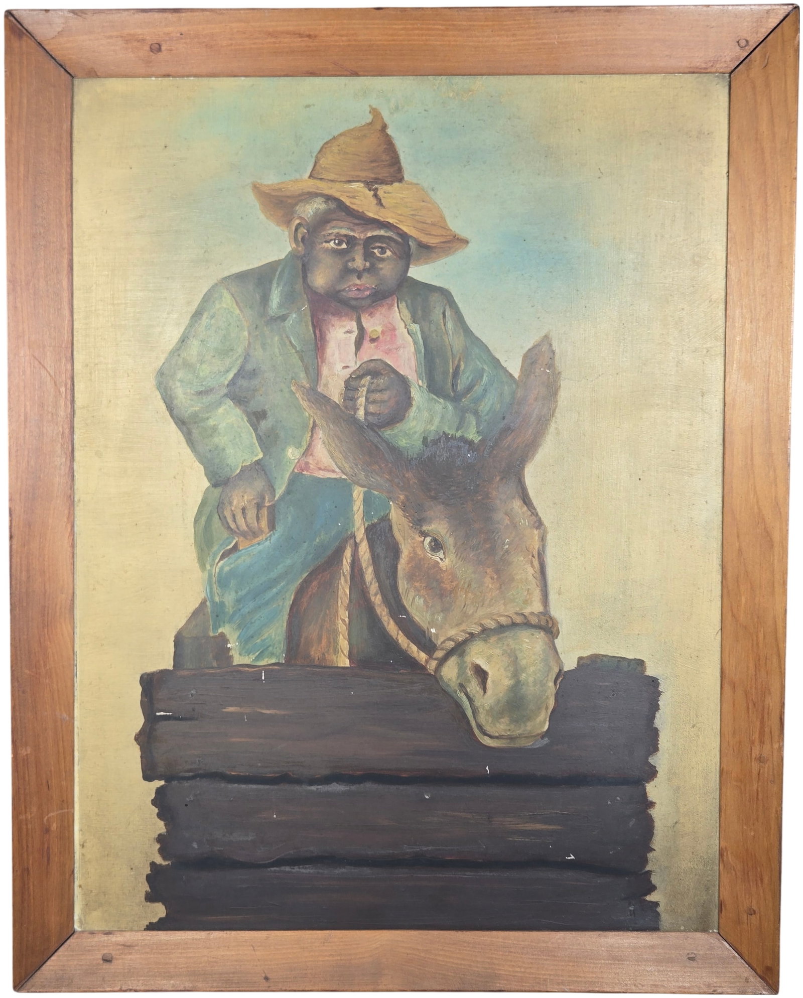 American School, Late 19th/Early 20th Century, Youth with Donkey (1 of 6)
