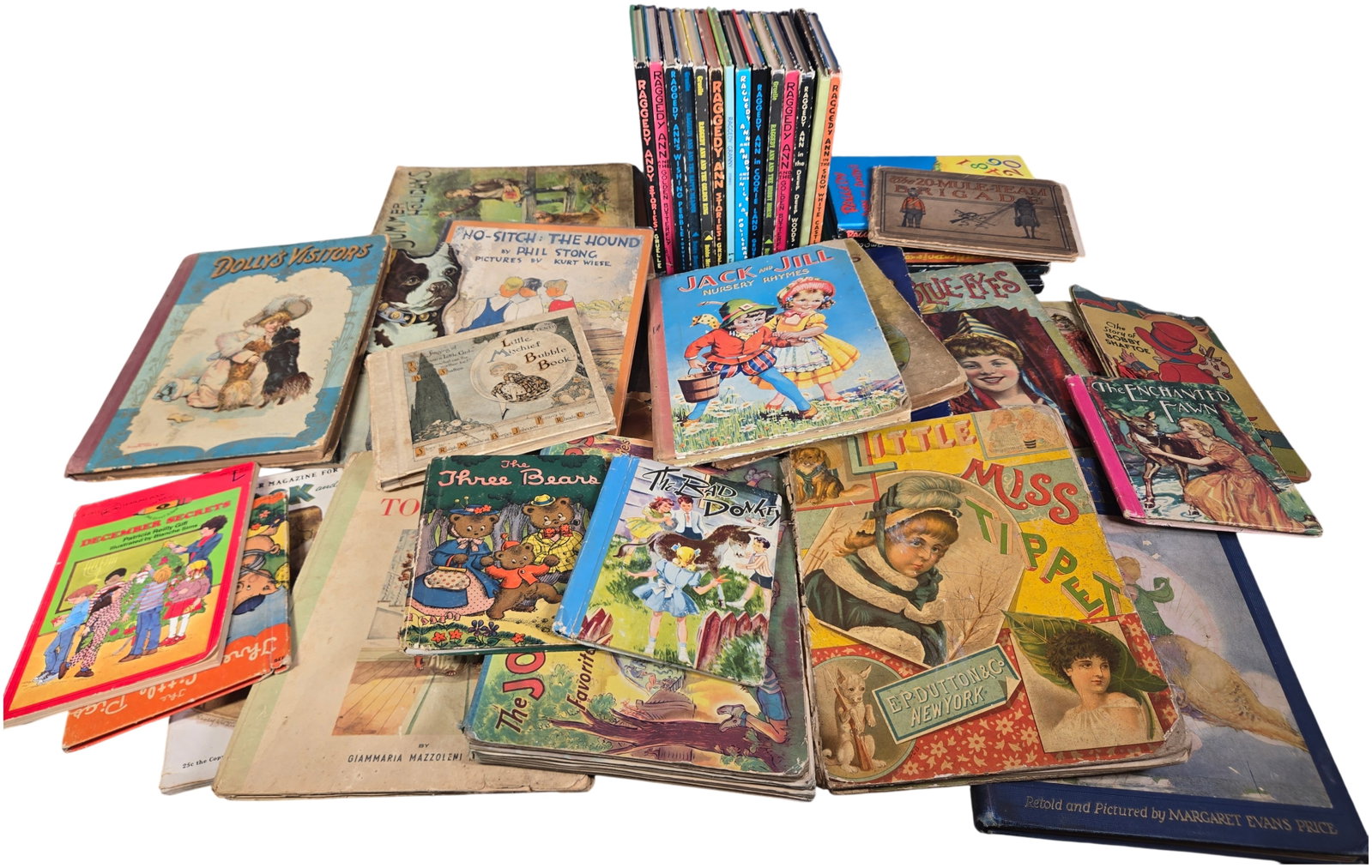 Gruelle, Johnny et al. A Collection of Vintage Children's Books and Ephemera. Various Publishers, (1 of 12)