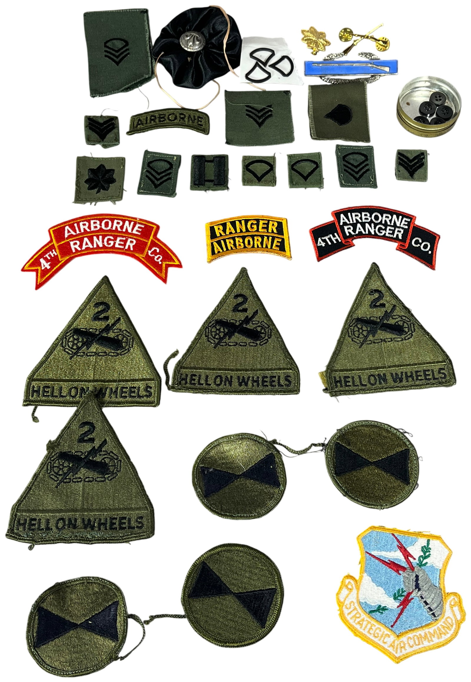 A Collection of United States Army and Air Force Subdued and Full-Color Insignia and Patches, c. (1 of 16)