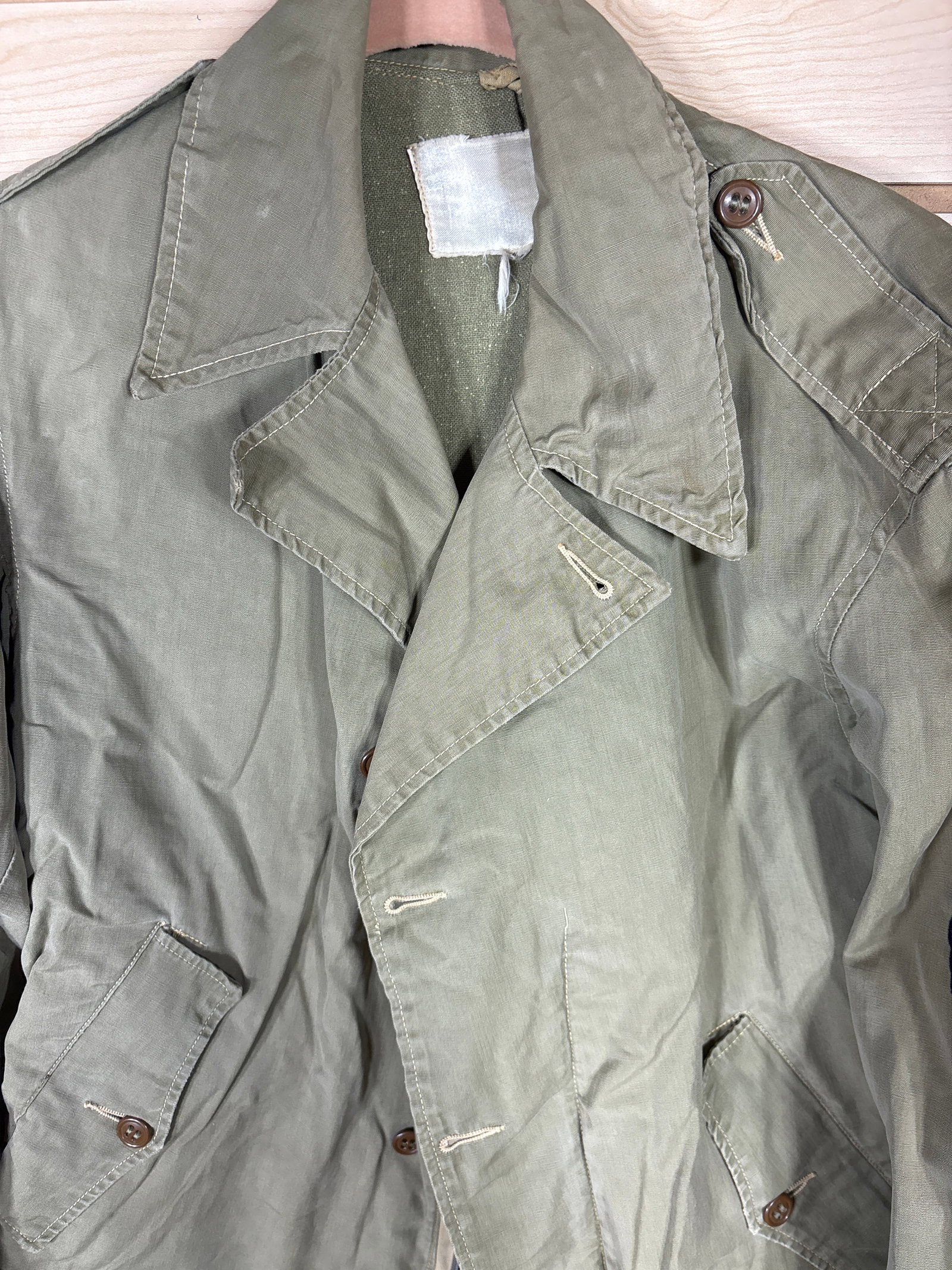 US Army Sergeant Field Jacket with 48-Star Flag Patch - 2
