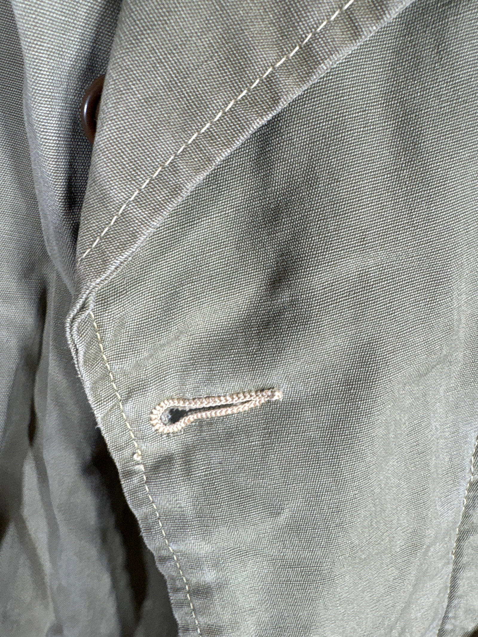 US Army Sergeant Field Jacket with 48-Star Flag Patch - 3