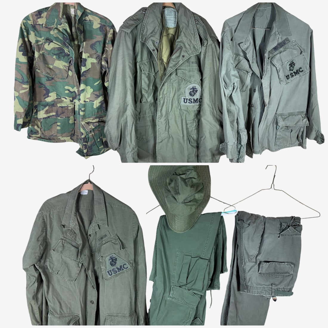 A Collection of U.S. Marine Corps Combat Uniform Items Attributed to R.P. Mason, Vietnam War to (1 of 20)
