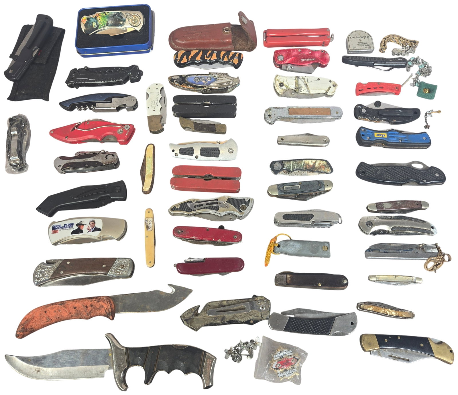 An Assortment of approximately 50 Vintage and Modern Pocket Knives, Multi-tools, and Small (1 of 6)