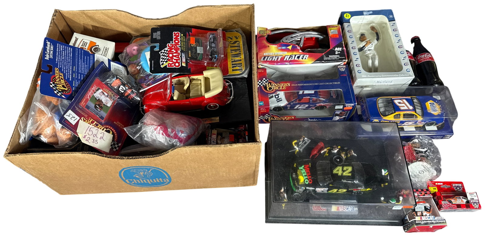 A Collection of NASCAR Die-Cast Vehicles and Sports Memorabilia (1 of 15)