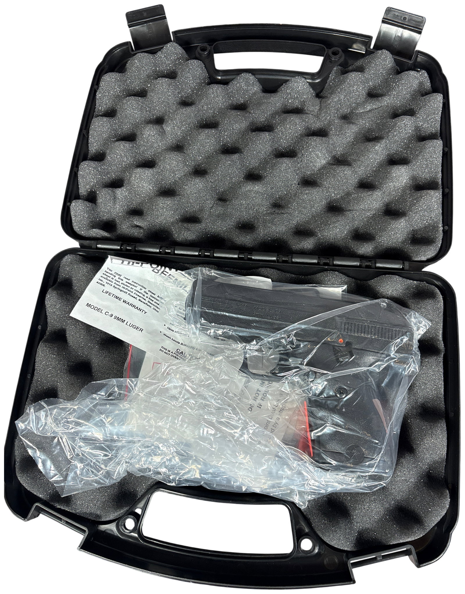 ** Hi-Point C9 Semi-Automatic Pistol 9mm with 3.5 Inch Barrel: The Hi-Point Model C9 is a semi-automatic blowback-operated pistol chambered in 9mm Luger, designed for reliable personal defense. This firearm is equipped with a 3.5-inch barrel and features a high-i