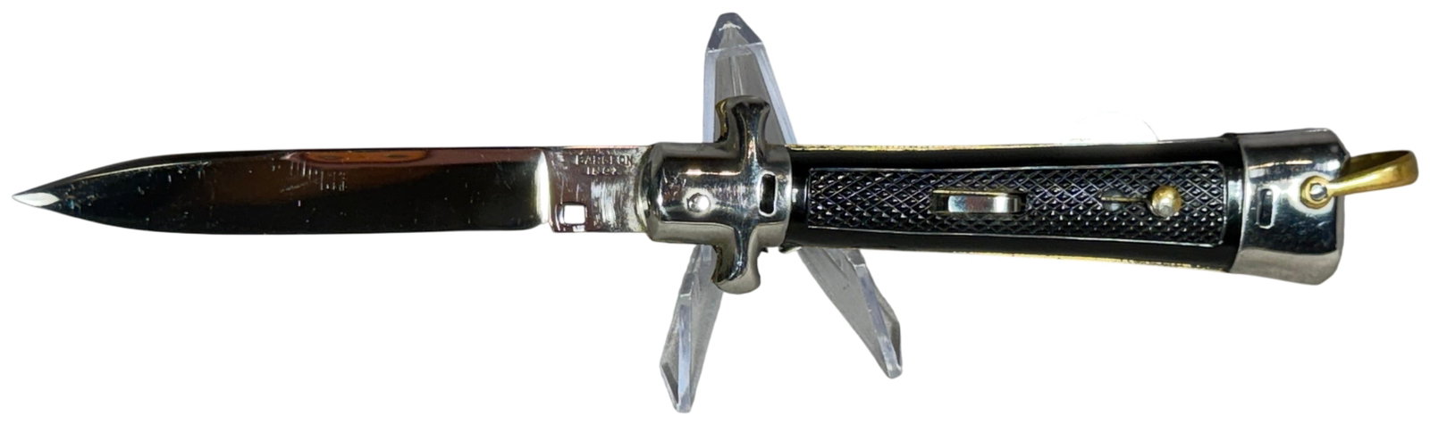 Bargeon French Automatic Stiletto Knife with Maltese Cross Medallion (1 of 11)