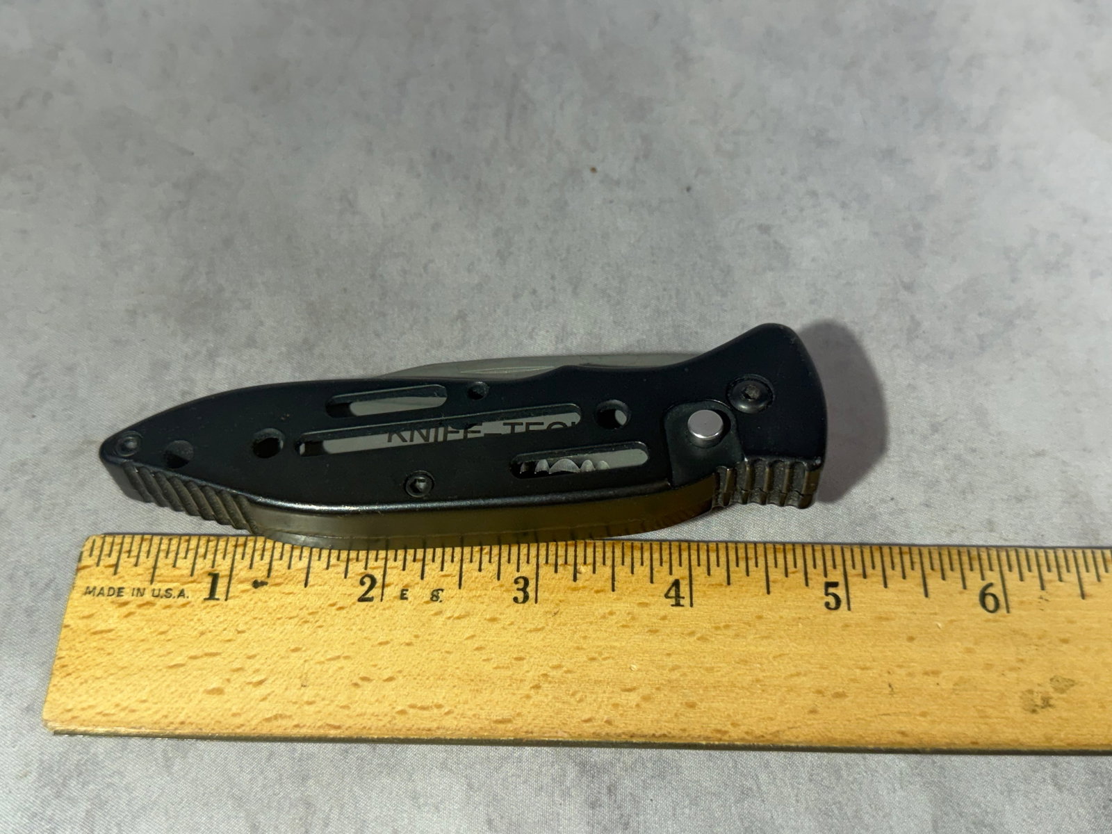 Knife-Tech Automatic Skeletonized Pocket Knife - 7