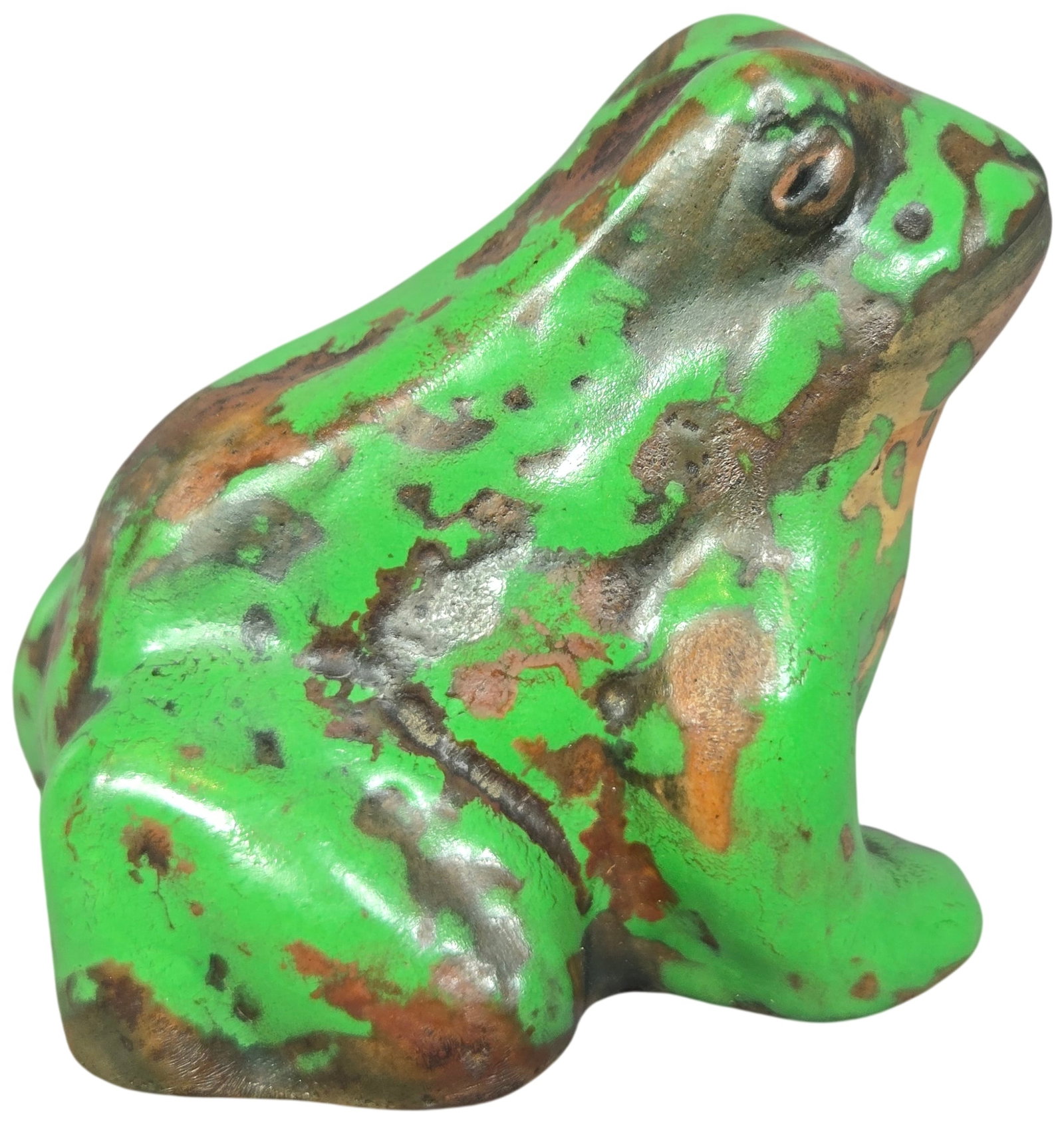 Weller Pottery Coppertone Frog Figurine (1 of 7)