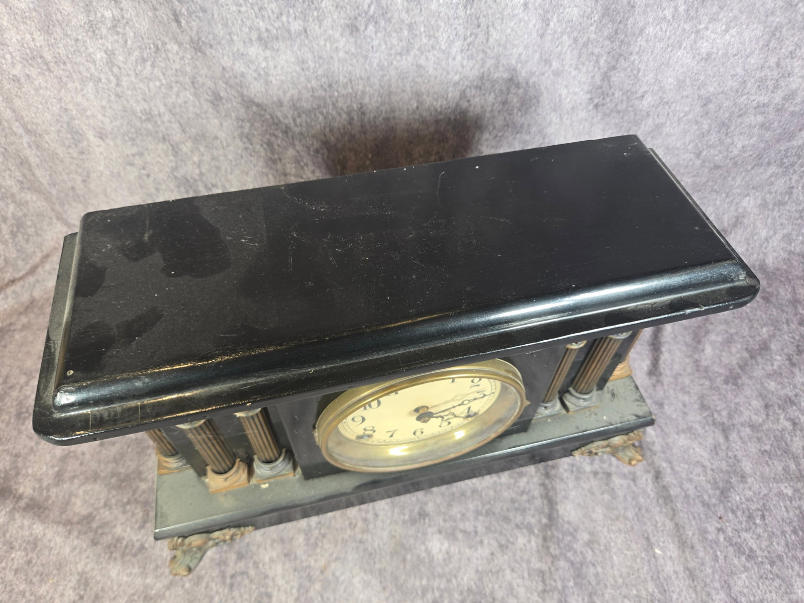 Sessions Architectural Black Mantel Clock - 2