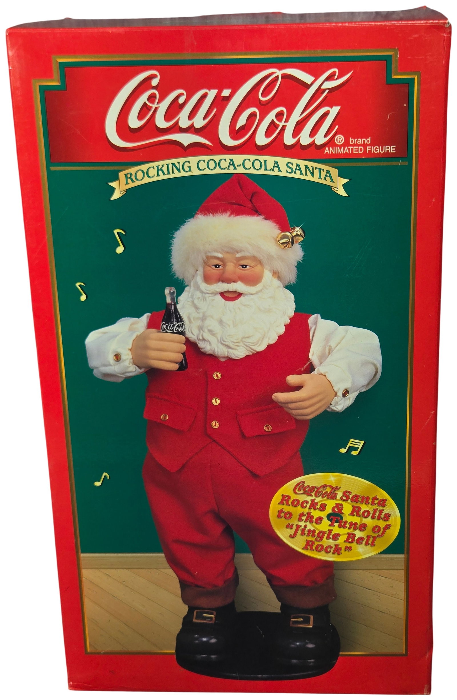 Rocking Coca-Cola Santa Animated Holiday Figure with Original Box (1 of 3)