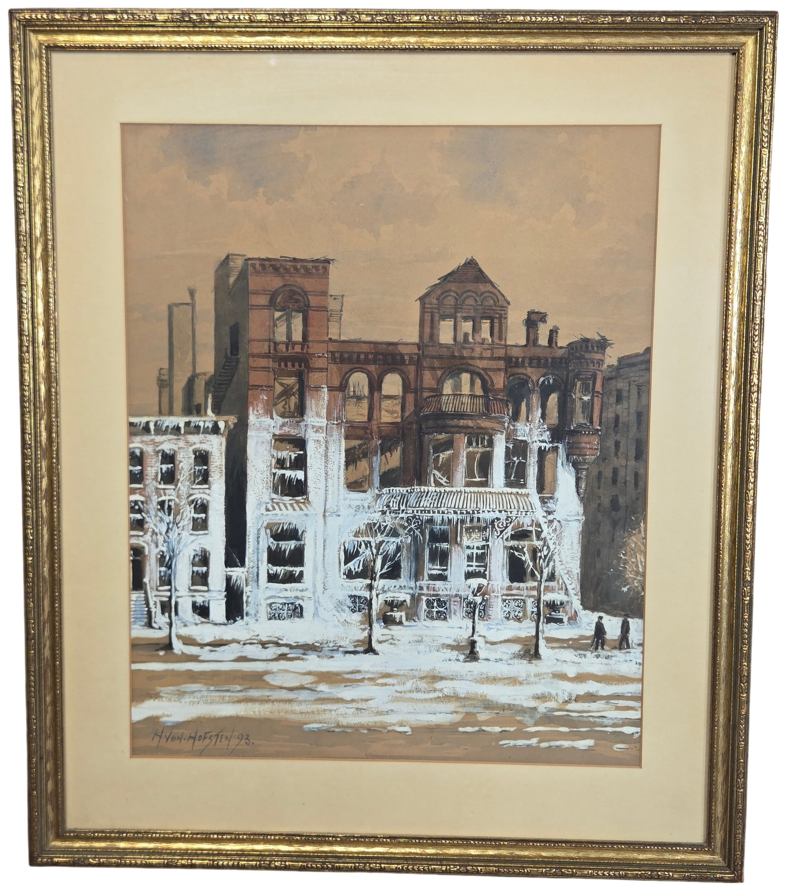 Hugo von Hofsten Post Fire Urban Scene 1893 (1 of 6)