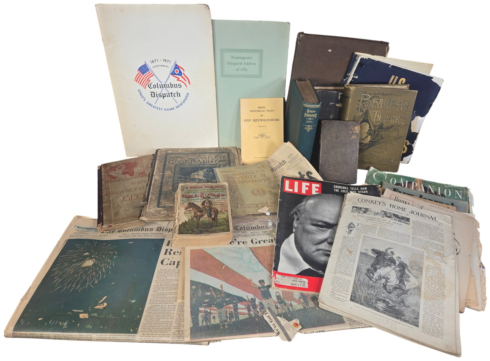 A Collection of Vintage American and International Books, Magazines, and Historical Newspapers (1 of 20)