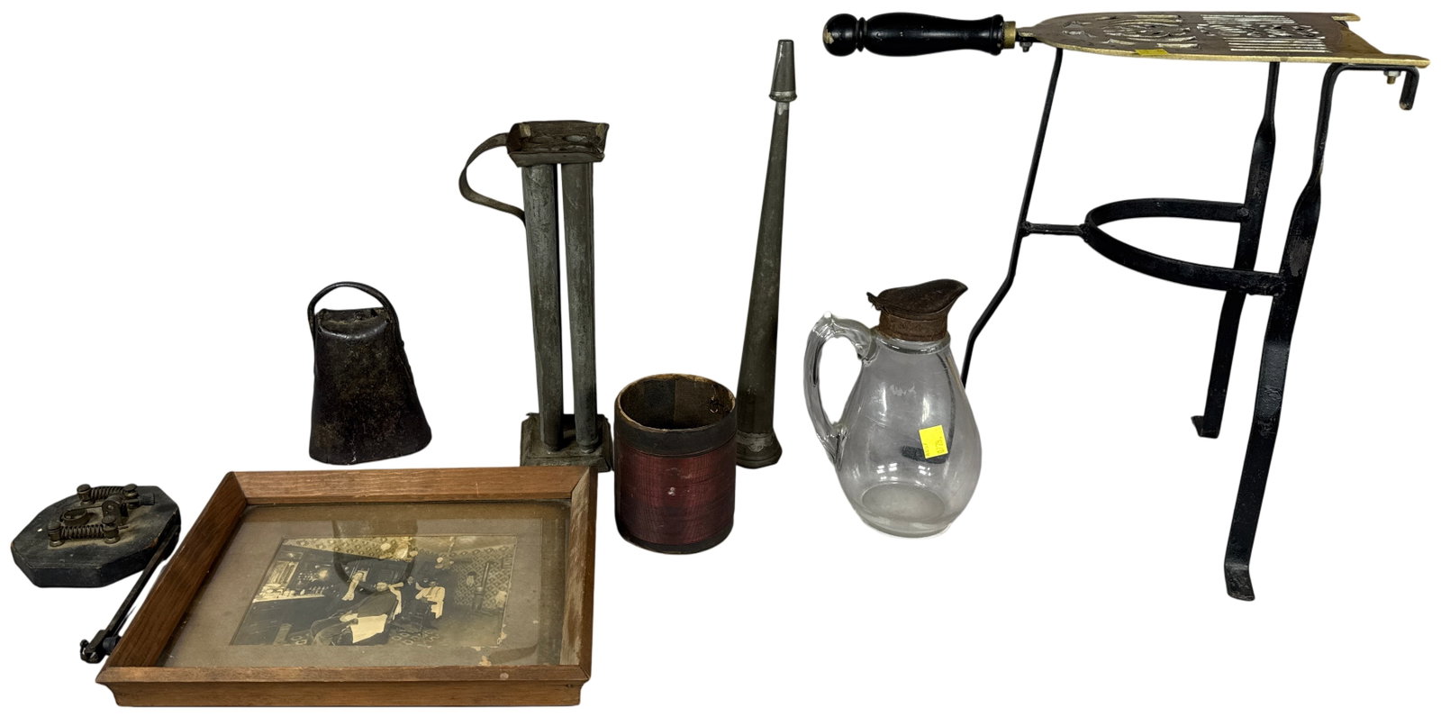 A Collection of Antique Hearth Household and Early Electrical Items Including a Barbershop (1 of 16)