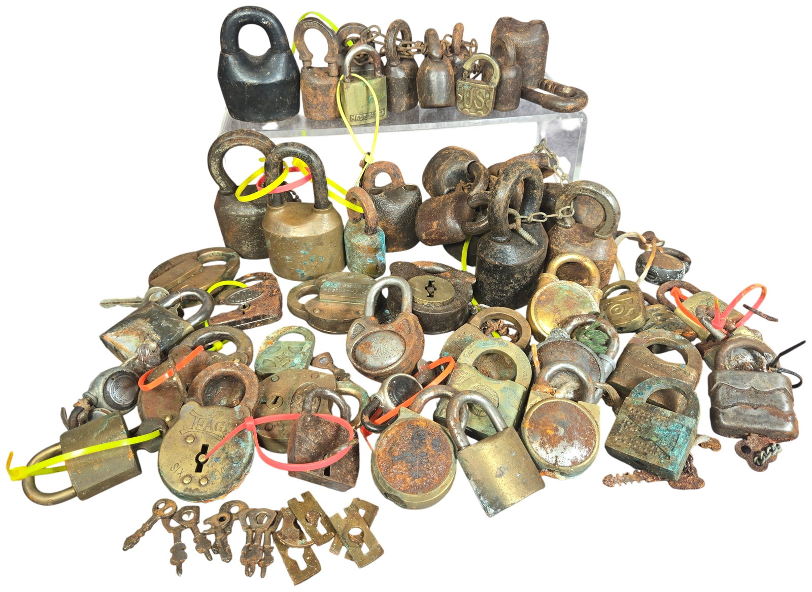 A Collection of Antique and Vintage Padlocks and Keys including Eagle Yale and Corbin (1 of 12)