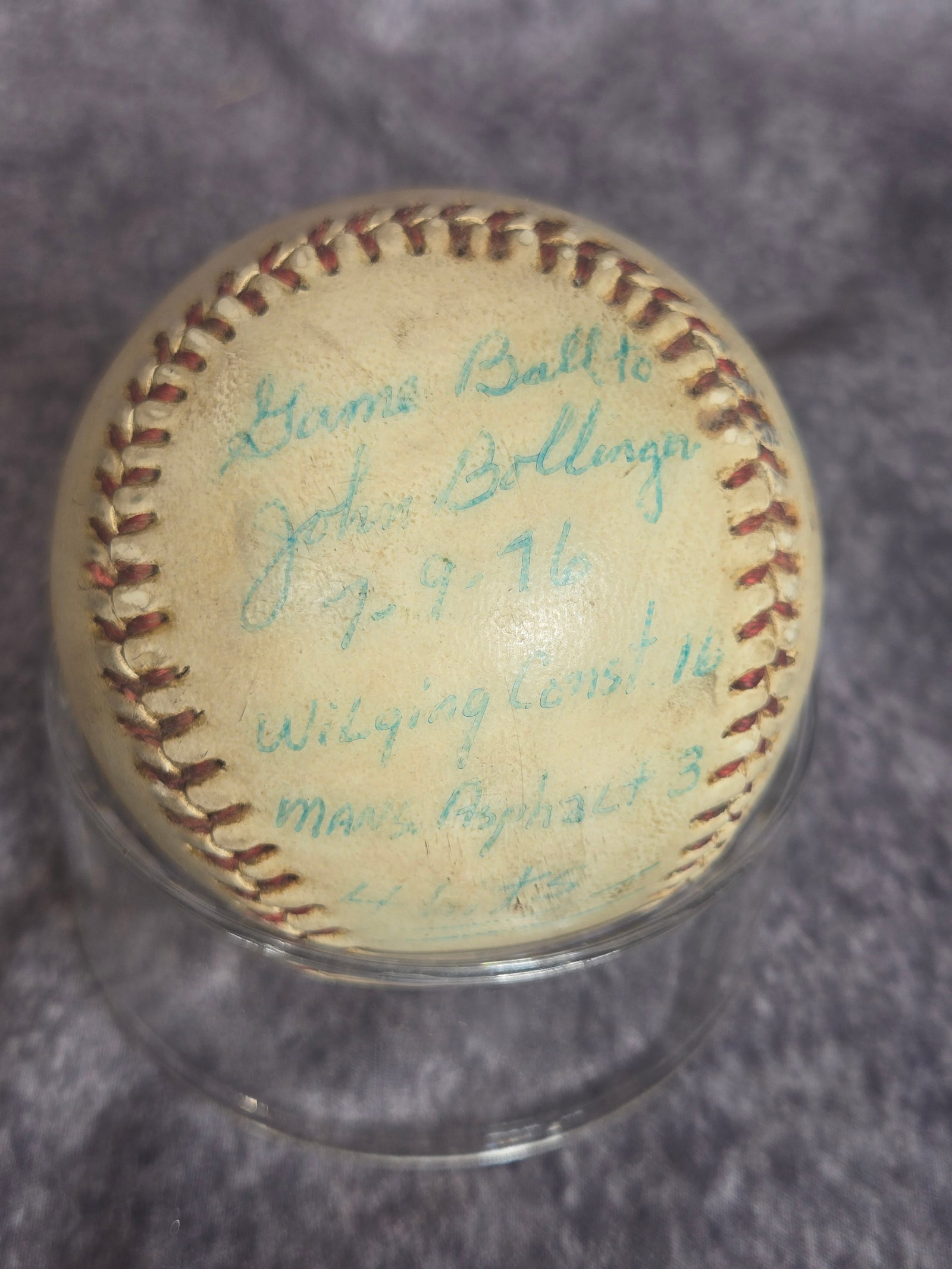 Two Vintage Signed Autographed Baseballs - 2