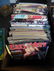 Large box lot of vintage porn and biker porn magazines.