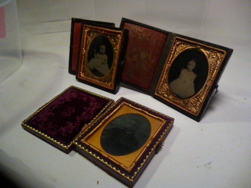 Ambrotype, tintype and daguerreotype lot.: Shipping 12.50.
