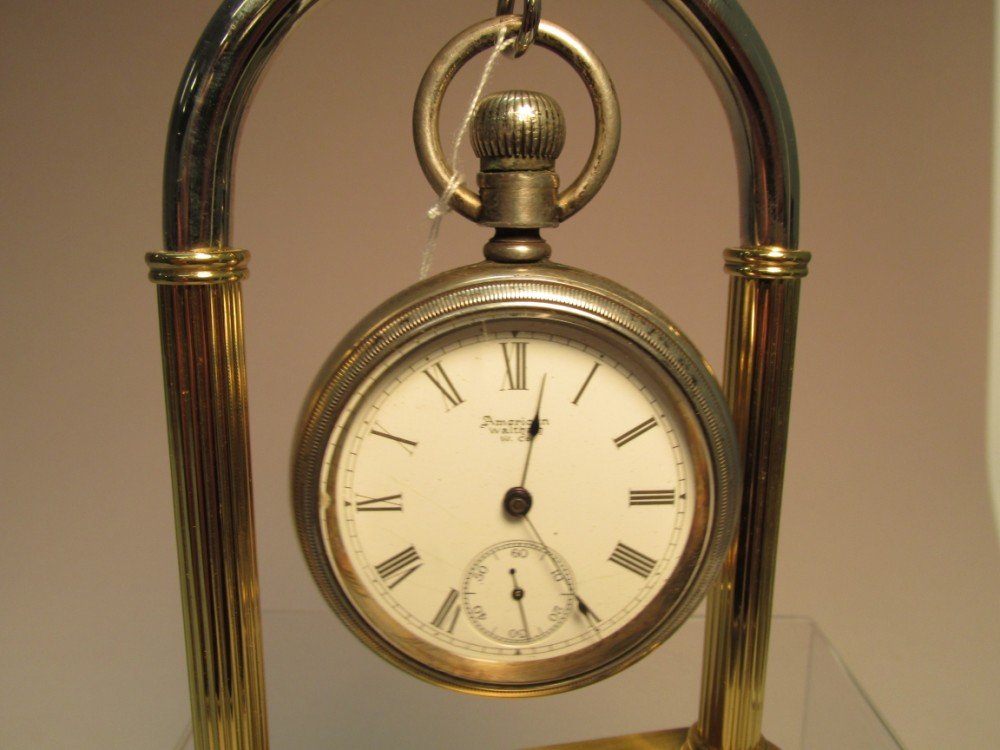 American Waltham Watch Co. Pocket Watch.: Sets but doesn't wind. 2 1/8" wide. Shipping 7.50