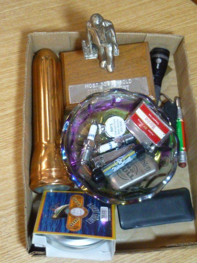 Group lot of vintage car and tool items: Flashlight, keychains, knife etc. Shipping 15. We combine shipping for purchases of three or more lots by adding the shipping amount for each item purchased, and then reducing the shipping total by 25