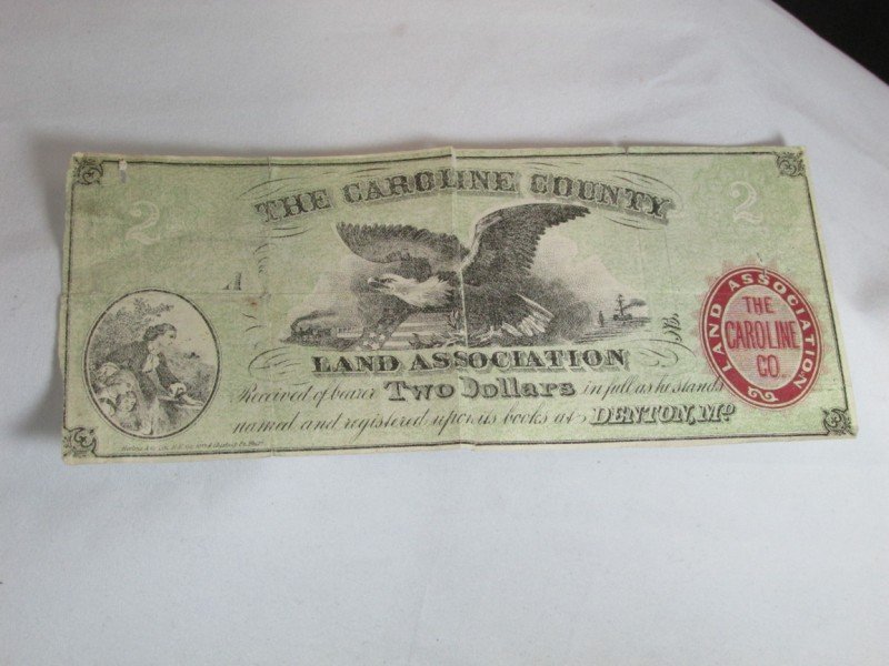 Caroline County Land Association Stock Certificate or: Unusual. Shipping 4. We combine shipping for purchases of three or more lots by adding the shipping amount for each item purchased, and then reducing the shipping total by 25 percent.